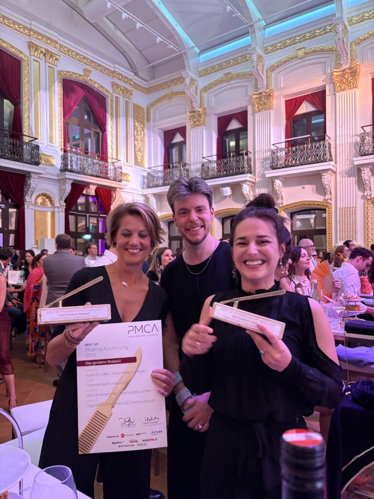 Mag. Martina Löwe / GF Österreichische Krebshilfe, Felix Kirsch, Paulin Paloma Klärner, BA / big5comm